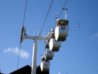 Sea World Sky Way Cable car goes to the heart of the park.