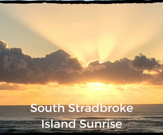 Sunrise at beach on South Stradbroke Island