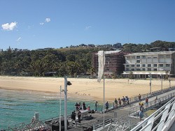 Tangalooma apartments are right on the beachfront next to the ferry jetty.