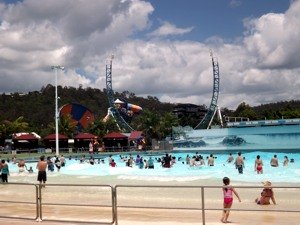 Wave Pool at Wet n Wild Gold Coast